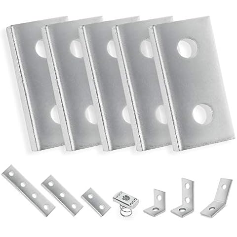 OhLectric OL-39841 2 Hole Splice Plate - Tough & Durable Tie Plate with Zinc Electro-Plate Finish - Features 9/16” Diameter Holes & 13/16inch Center to Edge - Measures 1-5/8inch Wide & 1/4inch Thick Cover