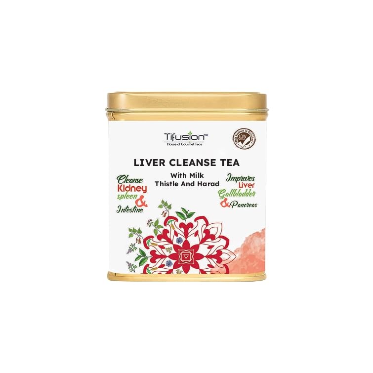Image of Tifusion Liver Cleanse Tea for Holistic Liver Detox (100 G) | Natural Liver Support Supplement | Promotes Healthy Fat Metabolism & Digestion | Gourmet Tea