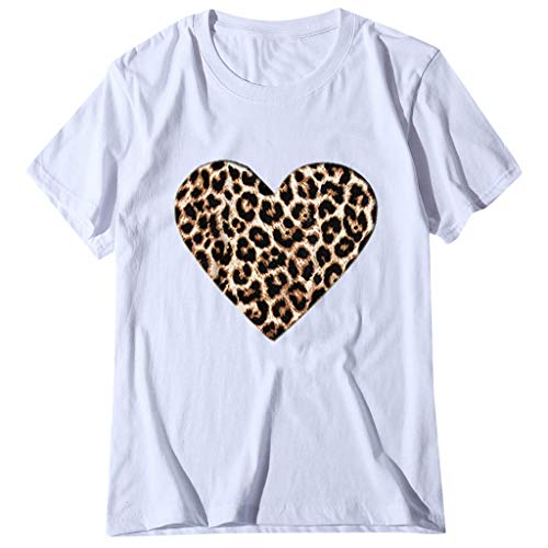 T Shirts for Women Plus Size,Valentines Day Shirt Love Heart Print Shirt Top T-Shirt Short Sleeve Cute Graphic Tee Shirts - Image 6