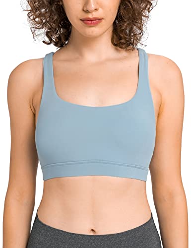 Meivso Womens High Support Sports Bras Padded Yoga Bras Cross Back Workout Running Grey, Xl #TOP1
