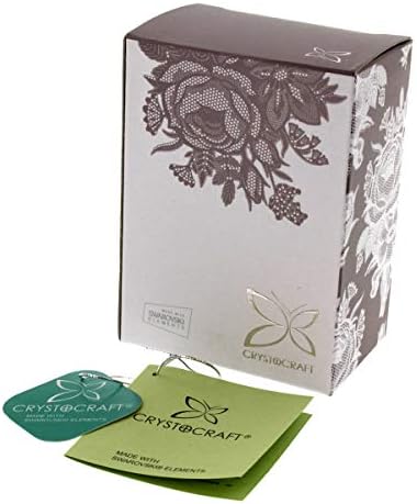 Crystocraft Chrome Plated Rose & Rose Bud Ornament. (Special Grandma)
