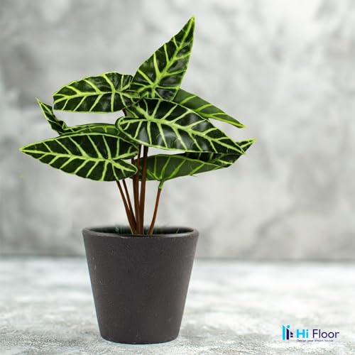 Image of Enhance Your Space with Artificial Leaf Decor Foliage for Stunning Interiors Decorative Items for Home;Office; Room; Living Room; Table; (Without Vase) (Pack of 2, White 2)