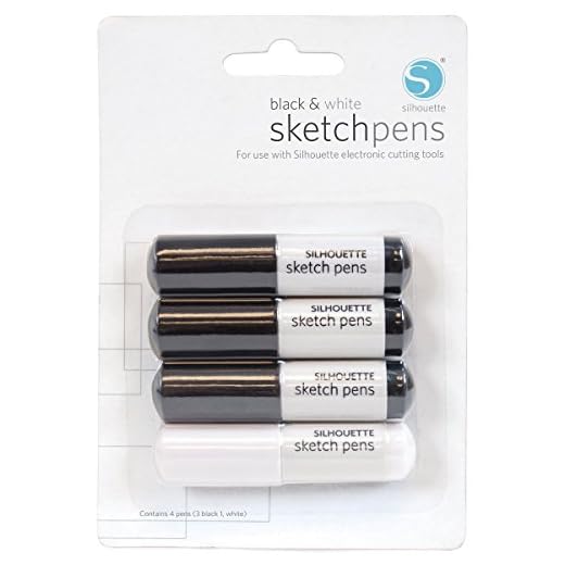 Silhouette SILH-PEN-BLK pennor svart, vit 4 st