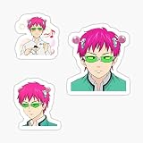 Saiki K Sticker Pack Sticker - Sticker Graphic - Auto, Wall, Laptop, Cell, Truck Sticker for Windows, Cars, Trucks