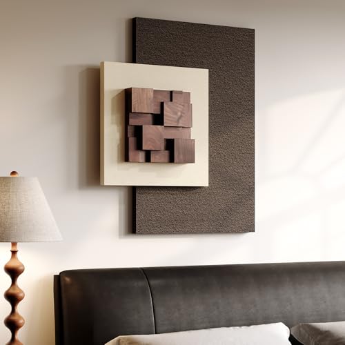3D Wood Textured Large Neutral Abstract Wall Art, Modern Beige Brown Geometric Paintings Artwork for Walls-Minimalist Wooden Wall Art Decor for Living Room Hallway Dining Room Bedroom Office Aesthetic 3D Wood Textured Large Neutral Abstract Wall Art, Modern Beige Brown Geometric Paintings Artwork for Walls-Minimalist Wooden Wall Art Decor for Living Room Hallway Dining Room Bedroom Office Aesthetic