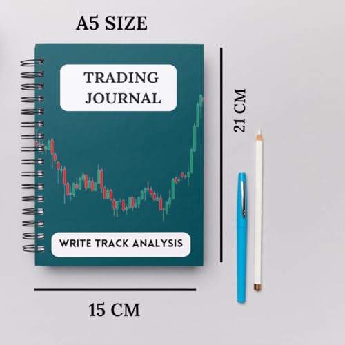 Image of Trading Journal notebook 2026 - A5 120 Page Spiral Bound Trading Planner and Journal - Premium Trading Journal Spiral for day Traders - Forex, Stocks, Options Notebook