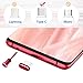 VIWIEU USB C Dust Plugs Charging Port Cover Caps with Cable Protectors 2 PCS Compatible with iPhone 16 15 Pro Max Samsung Galaxy S25/S24/S23/S22/S21/S20+ Ultra/Z Flip 6/Z Fold 6 Pixel OnePlus (Red)