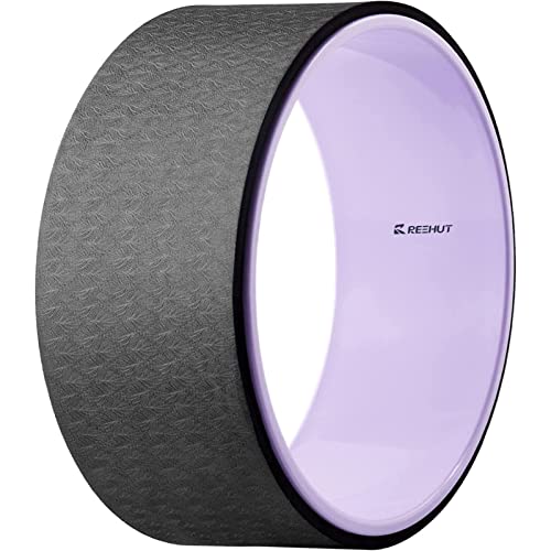 REEHUT Ruota Yoga Premium Yoga Wheel 32cm x 12.7cm Pilates Fitness Palestra per Lo Stretching e Migliorare Le Posizioni ad Arco Durante Gli Esercizi