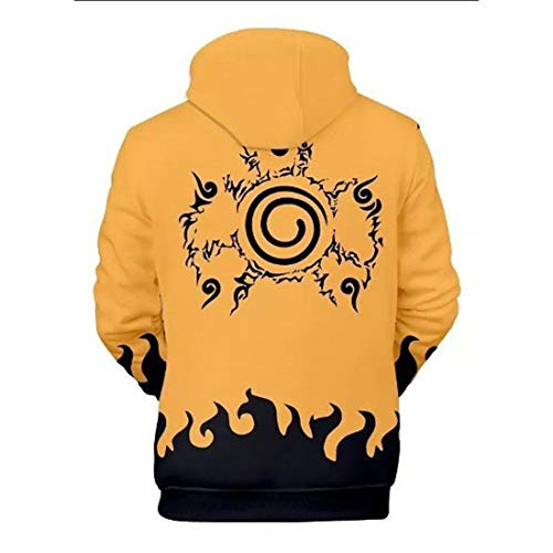 Moletom Blusa Infantil Masculino Full Naruto R 019 Tamanho:14;Cor:Amarelo
