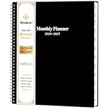 2026-2027 Monthly Planner/Calendar - January 2026 - December 2027, Monthly Calendar 2026-2027, 9' x 11', 2 Years Planner, Cardboard Cover, Black