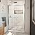 DreamLine Duet Plus 44-48 inch W x 72 inch H Semi-Frameless Bypass Shower Door in Chrome