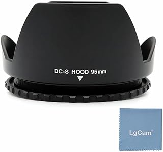 LingoFoto Universal 95mm Screw Mount Flower-Shaped Lens Hood