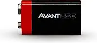 Avant Use Bateria Alcalina 9V 1 Unidade - Alta Durabilidade, para Detector de Fumaça, Multímetro e Microfone Sem Fio