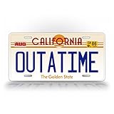 California Outatime Replica Auto Tag Back to The Future Movie Delorean License Plate
