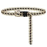 La ceinture noire et dorée peut ajuster le tour de taille dans une certaine plage, plage maximale de 100 cm.