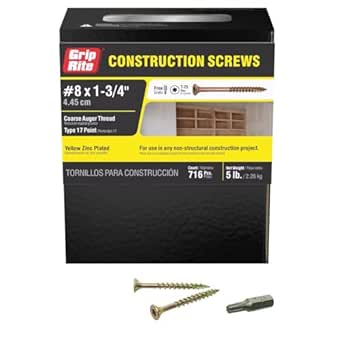 Aazon.co: Grip Rite Prie Guard 2GCS5 T25 Star Drive Construction