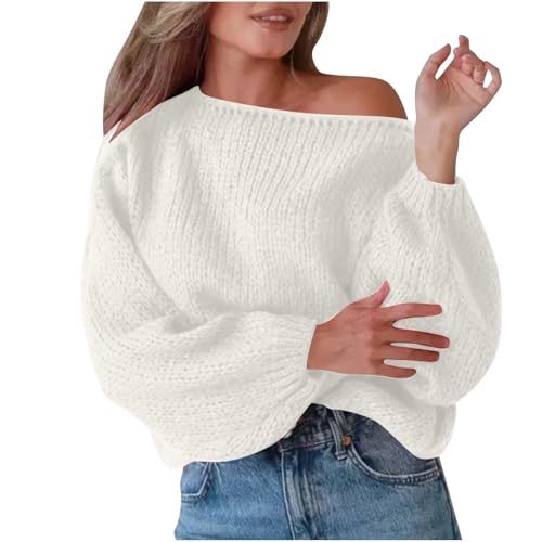 【ララ】 Off The Shoulder Pullover 41sKQqD-1eL.jpg