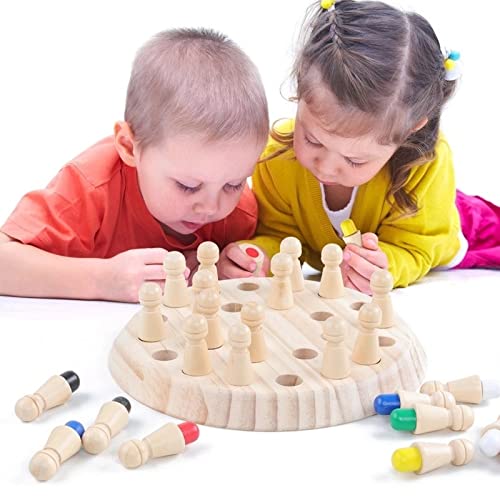 Smoneo Classic Wooden Match Stick Memory Chess Intelligence Game Kids Learning Toy Intellectual Game Random Color 2