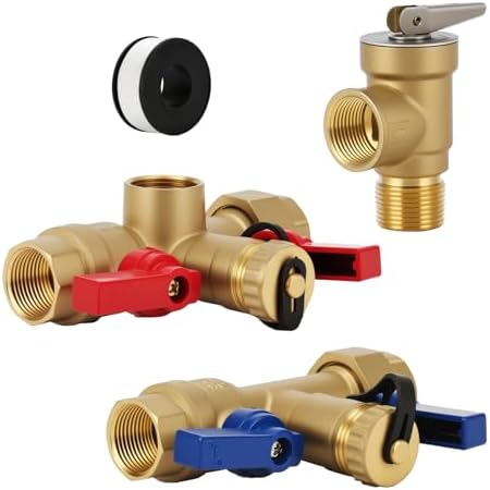 Solimeta 3/4 Inch IPS Isolator Tankless Water Heater Service Valv...