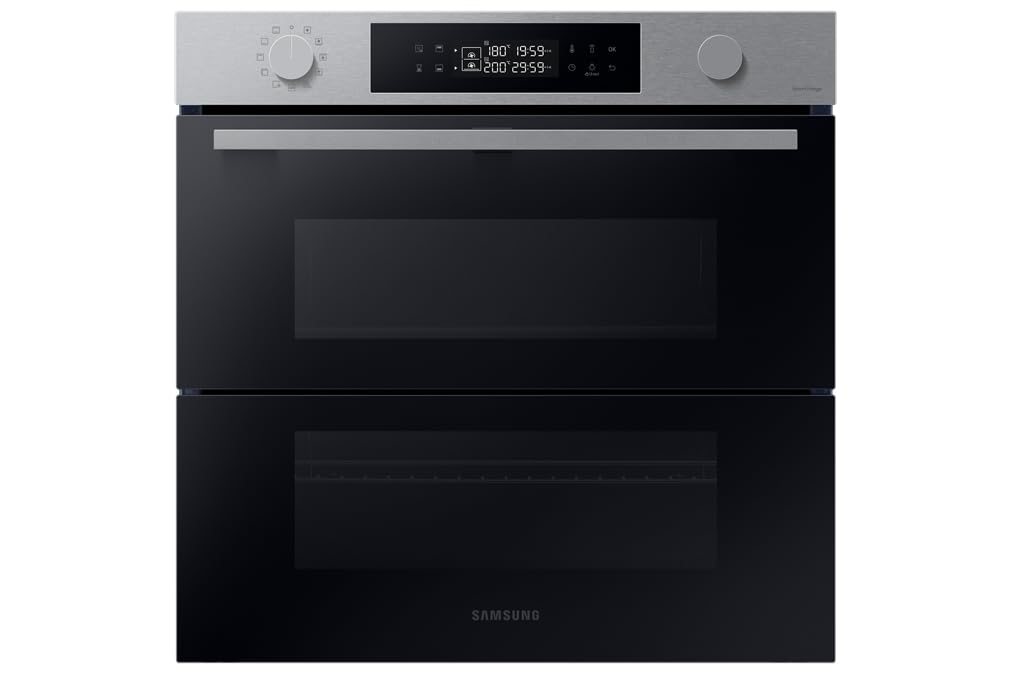 Samsung Series 4 Dual Cook Flex Smart Oven with Pyrolytic Cleaning, Colour: Stainless Steel, NV7B45305AS