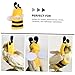 HOLIDYOYO Stylish Parrot Bee Costume Outfit Warm Clothes for Pet Birds Cozy Cloth Material for Autumn Winter Durable Comfortable for Cosplay Fun Dress Up