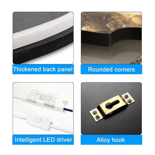 Decoración de pared LED para iluminar zonas oscuras y decorar con relieve 3D 6