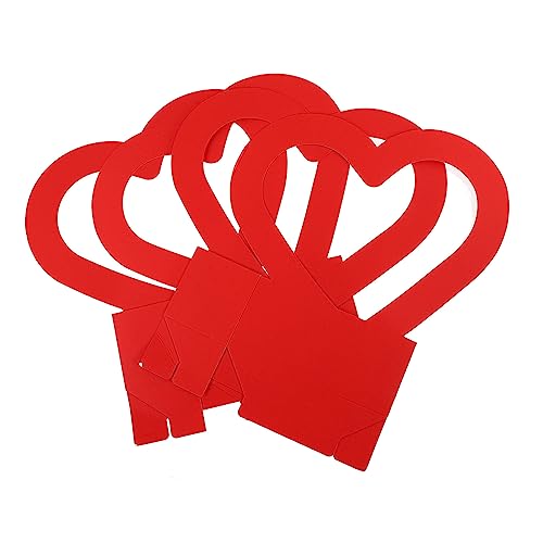 FOMIYES 2pcs Love Flower Box Heart Shaped Flower Storage Box Floral Wrapping Container for Wedding Party Decorations