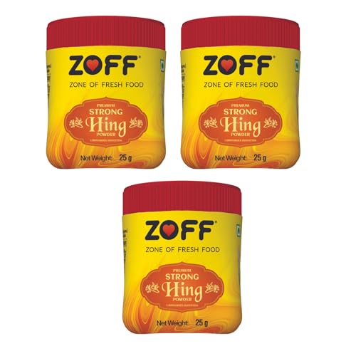 Image of Zoff Strong Hing | Asafoetida Powder with Robust Aroma | Aids Digestion & Relieves Bloating | Hygienic Packaging for Freshness | Hing Powder 25g (3 * 25g)