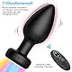 Analvibratoren Analplug# für Frauen mit LED Leuchtender,Silikon Analvibrator Buttplug mit 7 Vibrationsmodi Bunte Touchscreen mit Fernsteuerung, Prostata Massage Stimulatoren Sexspielzeug für Männer