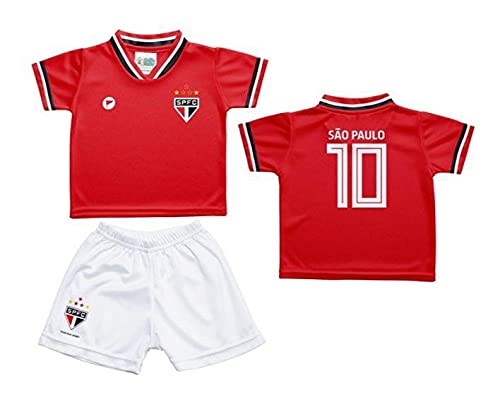 Conjunto Infantil S&atilde;o Paulo Uniforme Vermelho - Torcida Baby