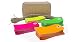 GUILLAUD CREATION - Cartellini regalo - Etichette fluorescenti - Arancione Verde Giallo e Fuschia - 200 etichette americane con occhielli - 1 mazzo di filo di lino - 100 X 51mm - 185gr