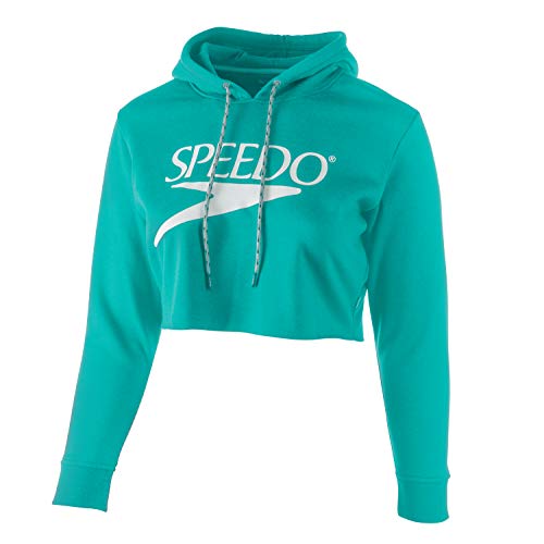 Sweat Speedo vintage cropped hoodie femme pour un style sportswear rétro et tendance