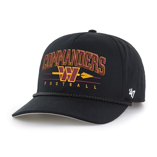 47 Mens Black Washington Commanders Roscoe Hitch Adjustable Hat
