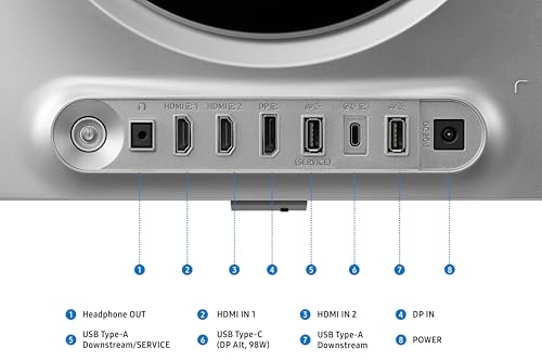 Image of Samsung Odyssey OLED G8 Gaming Monitor (27 inch) 4K UHD, 240 Hz, 0.03ms(GTG), G-Sync, FreeSync Premium Pro, DP, HDMI, USB Ports, Height, Tilt, Swivel, Pivot Adjust Stand, (LS27HG800SWXXL, Silver)