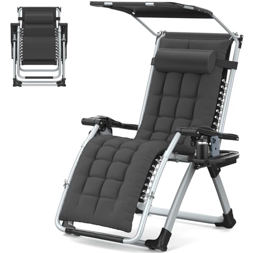 Soontrans Sillas de jardín en el Patio Reclinables