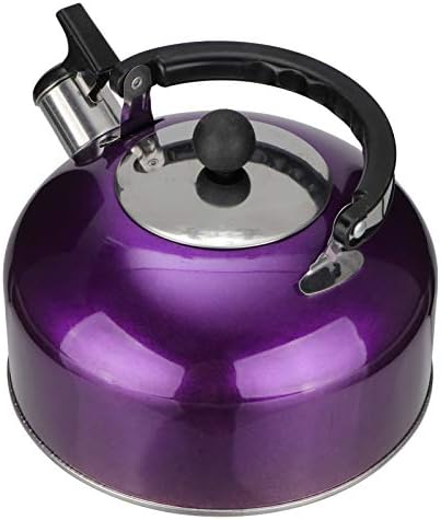 Cabilock Tea Kettle Stove Top 3 Quart Whistling Tea Kettle Teapot Stainless Steel Teapot Heating Water Container with Handle for Home Gas Stovetop Purple