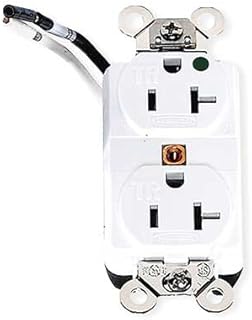 20A 5-20R 125V Receptacle Duplex White - Pack Of 6