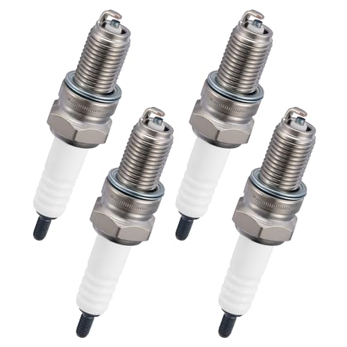 Image of BDFHYK 2120 Spark Plugs Compatible with Honda Compatible with Yamaha for BMW for KTM Universal Motorcycle Spark Plugs Replacement for D8EA Set of 4