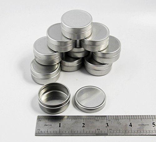 Chengyida Bulk Pack Of 60 Empty Aluminium Balm Cosmetic Tin Pot Jar Containers 10Ml #TOP4