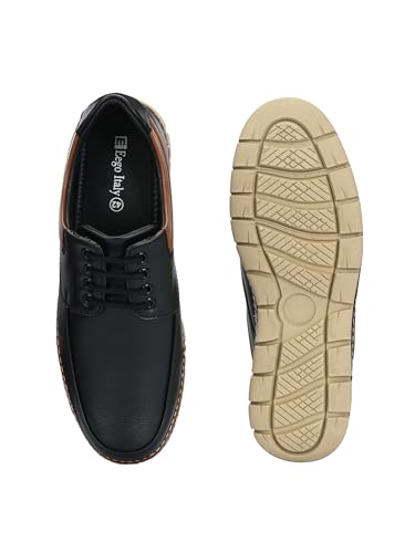 Image of Eego Italy Stylish and Comfortable Men's Casual Lace Up Shoes