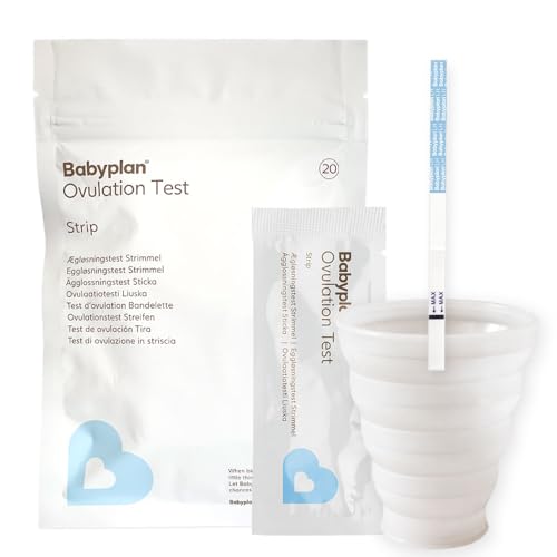 20 test di ovulazione Babyplan, strisce per test di ovulazione