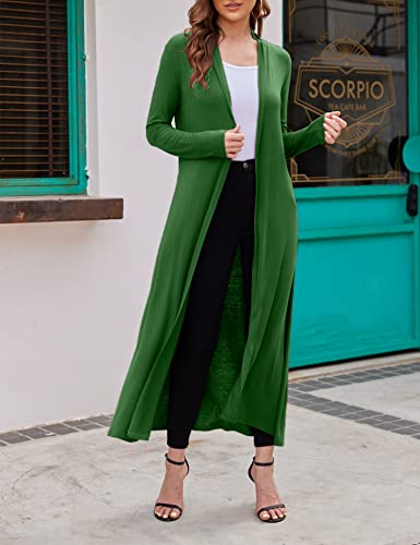 Image of Bluetime Women Floor Length Open Front Cardigan