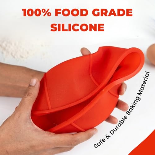 Image of Aditi Silicon Mould, Round (6 inches) | BPA Free, Non Toxic & Non-Stick | Premium Food Grade Quality | Reusable & Heat Resistant Mould | Soft, Flexible & Durable | Ideal for Baking Cake