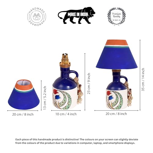 Image of Ivory Glow Ceramic Lamp & Shade