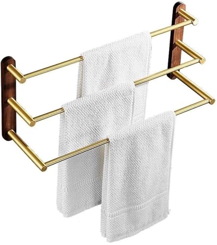 Porte-serviette or nordique à trois barres pour rafraîchir la décoration de votre salle de bain