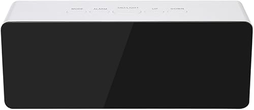 Miniatura 7 de Espejo de plástico multifuncional LED luz nocturna termómetro digital reloj de pared lámpara despertador