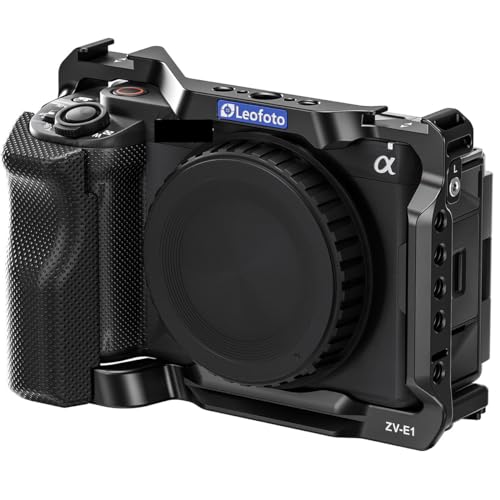 Image of Leofoto ZV-E1 Camera Cage, for Sony ZV-E1 Camera, ARRI, Cold Shoe, Anti-Twist, Lightweight, Arca Compatible