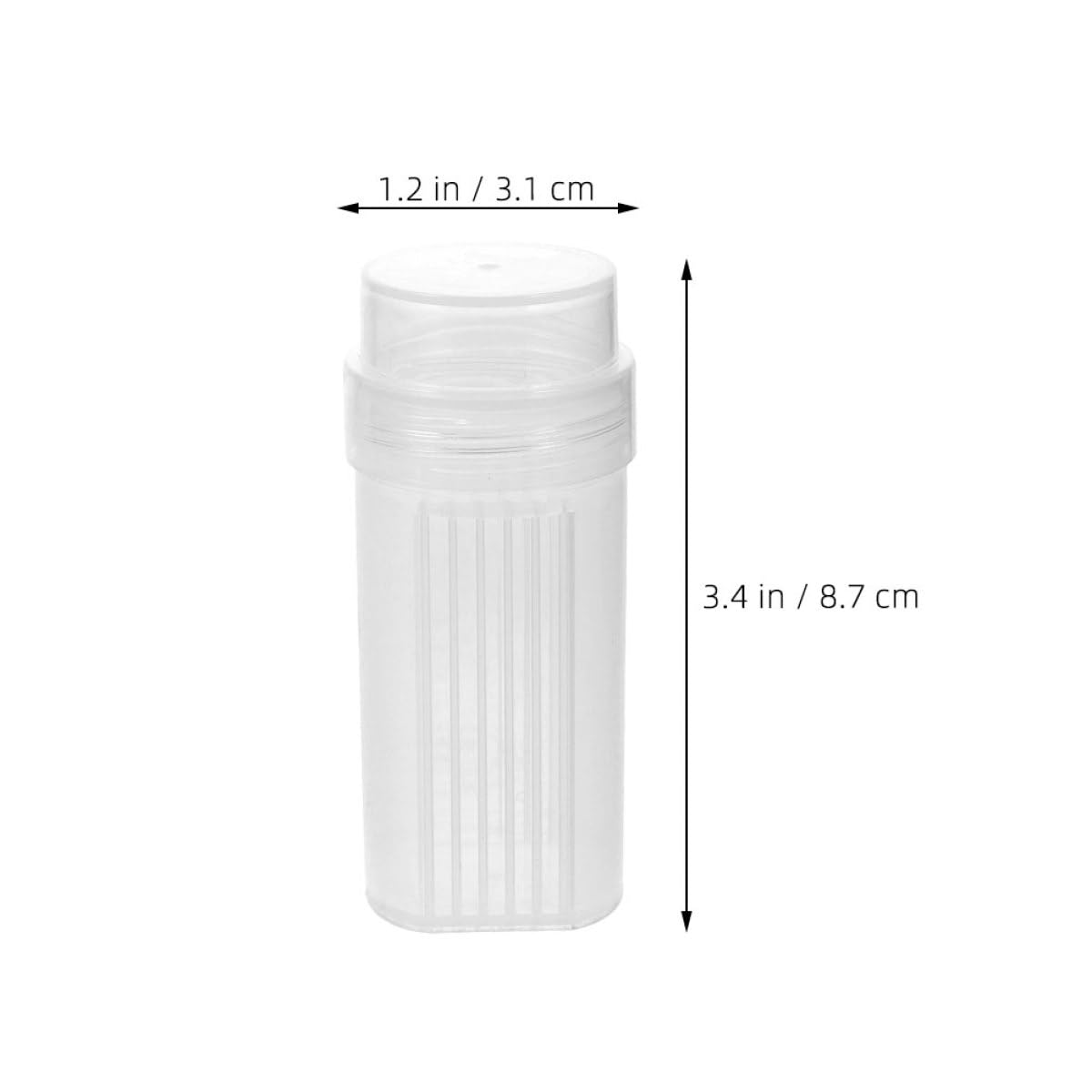 Frascos con Tapa de Tinción de Alta Transparencia de Plástico Capacidad de 5 Portaobjetos, Paquete de 4 Unidades, Ideales para Tinción Celular para Laboratorio