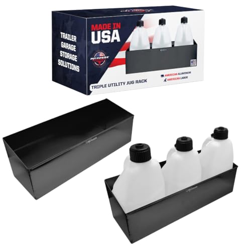 Support 3 projecteurs aluminium Pit Posse 436bk noir rack rangement remorque race