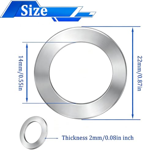 Image of 30PCS Oil Drain Plug Gasket,14mm Copper and Aluminum Crush Washers Assortment Kit,Automotive Replacement Drain Plug Gaskets-OEM 007603-014106 /OEM 94109-14000